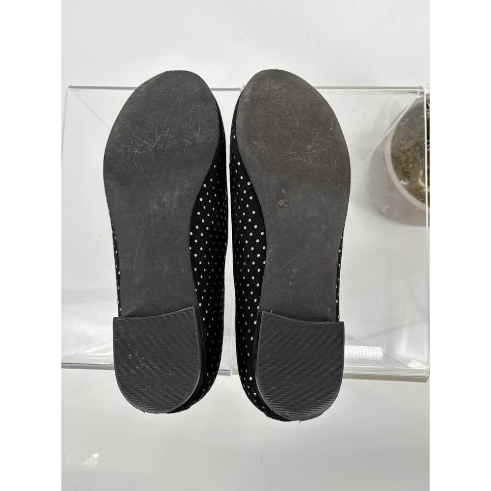 ABound Embellished Flat Shoes Round Toe Slip‎ On Faux Suede Black Womens Size 7 - Picture 9 of 9